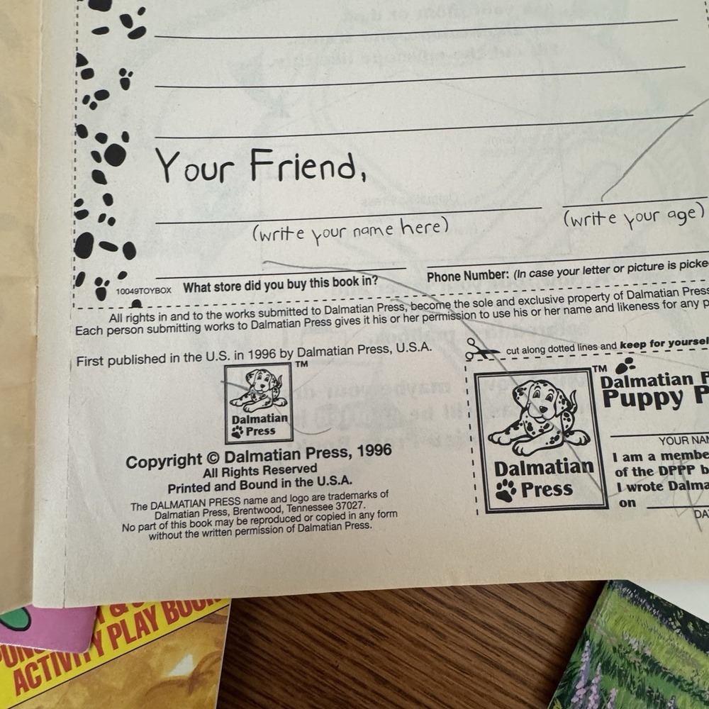 VTG 80s-90s Coloring & Punch Out Sticker Activity Books 10 Creative Child Press - Picture 7 of 7